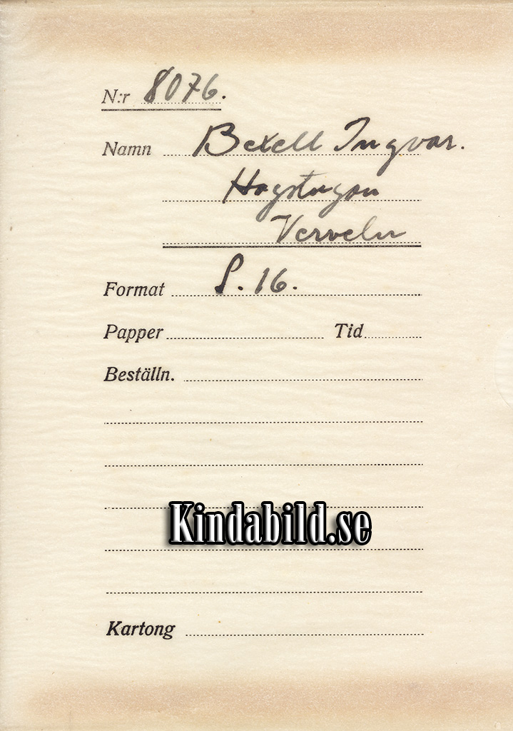 Ingvar Bexell Hagstugan Verveln
Nyckelord: Bexell Verveln