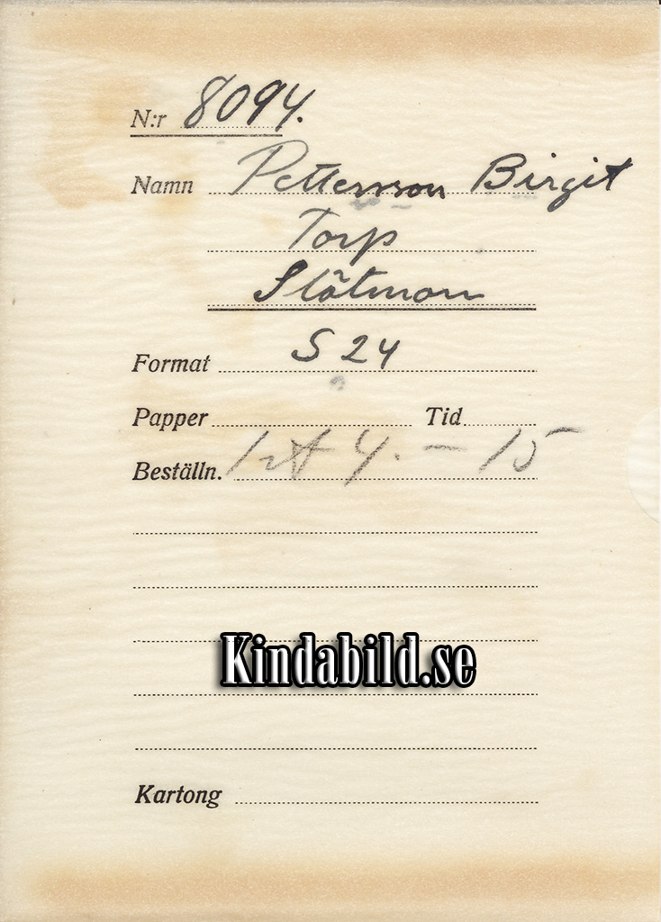 Birgit Pettersson Torp Slätmon
Nyckelord: Pettersson Slätmon