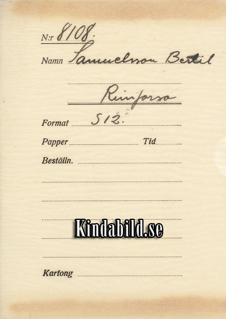 Bertil Samuelsson Rimforsa
Nyckelord: Samuelsson Rimforsa