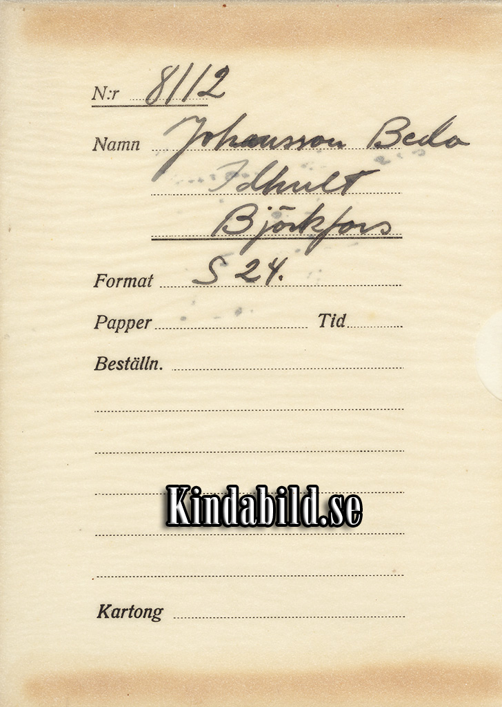 Beda Johansson Idhult Björkfors 
Nyckelord: Johansson Björkfors