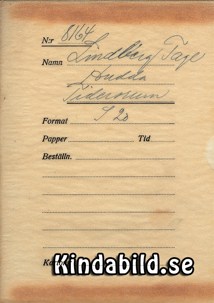 Tage Lindberg Hudda Tidersrum
Nyckelord: Lindberg Tidersrum