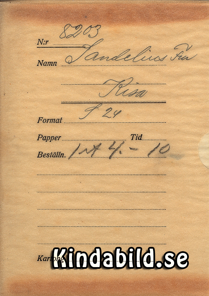Fru Sandelius Kisa
Nyckelord: Sandelius Kisa