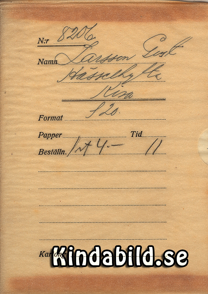 Gustav Larsson Hässlehylta Kisa
Nyckelord: Larsson Kisa