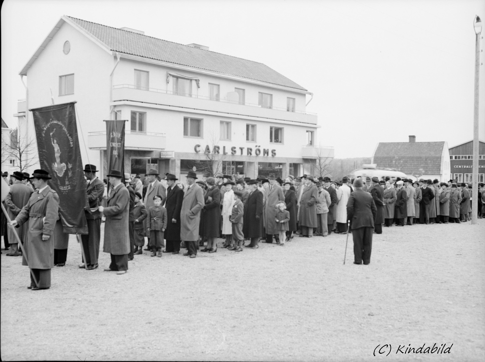 1:a Maj demonstration i Kisa 1:a Maj 1945	Kisa
