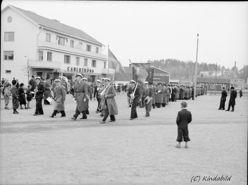1:a Maj demonstration i Kisa 1:a Maj 1945	Kisa
