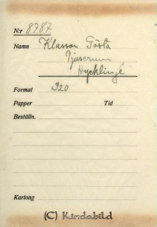 Klasson Gösta Tjuserum Hycklinge
Nyckelord: Klasson Hycklinge