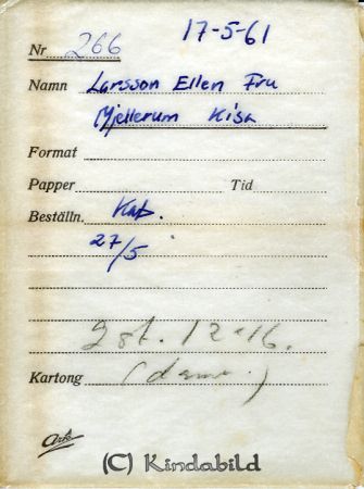 Fru Ellen Larsson Mjellerum kisa
Nyckelord: Larsson Mjellerum