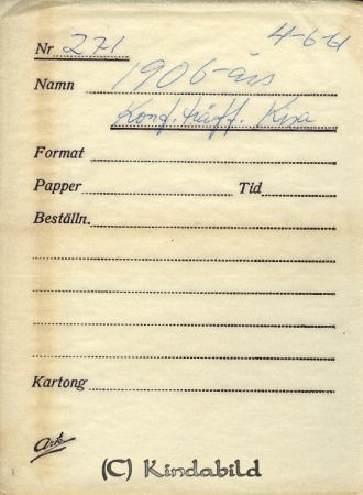 Konfirmationsträff 1961
cujo
Träff med 1906 års Konfirmander
Nyckelord: Konfirmation Kisa
