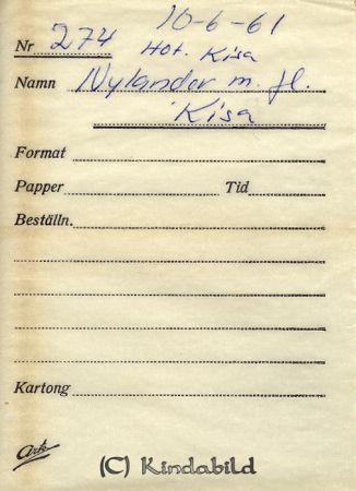 Nylander med fl.
cujo
Fest på Kisa Hotell
Nyckelord: Nylander