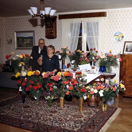 Fru Helga Johansson Backasand Kisa
raja
Kvinna som firar sin 70-årsdag med sin man omgivna av blommor
Nyckelord: Johansson Kisa