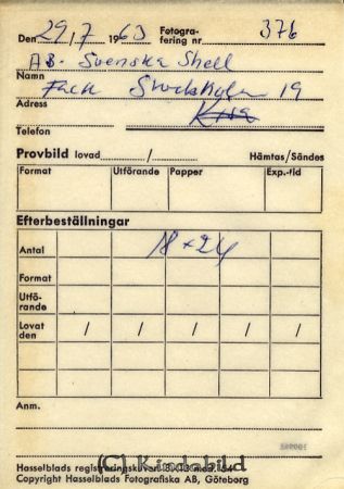 AB Svenska Shell Fack Stockholm 19
Nyckelord: Shell Stockholm