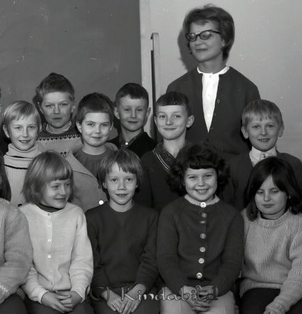 Kisa Skola Klass 2b
raja
Klassfoto

Mellanraden f.h. Jan Sundberg Alve Strömberg

raja
Främre raden fr vänster Marie Hjälte och Margareta Wallin.
Tredje raden fr vänster Krister Karlsson och John Erik Hermansson.
Källa: Studiegruppen hembygdsgården 
Nyckelord: Klass 2b Kisa