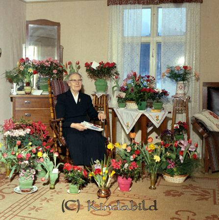 Fru Gustavsson Stensborg Kisa
raja
Foto med en kvina som firar sin högtidsdag omgiven av blommor
Nyckelord: Gustavsson Kisa