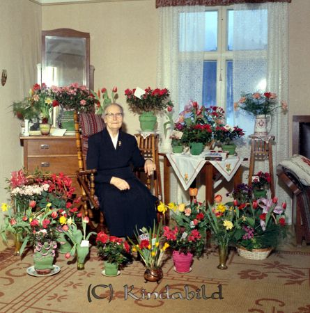 Fru Gustavsson Stensborg Kisa
raja
Foto med en kvina som firar sin högtidsdag omgiven av blommor
Nyckelord: Gustavsson Kisa