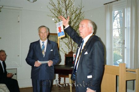 Rotaryklubben 40-årsjubileum Värdshuset Tingshuset Kisa
raja
Jubileumsfest

Stående t.v. Lars Lennartsson

raja
Till höger Sölve Kernell 
Källa: Pär Kronström

Nyckelord: Rotaryklubben Kisa