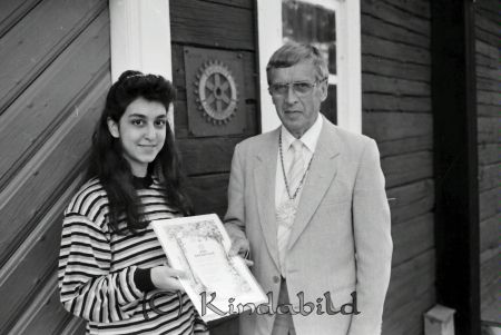 Kisa Rotary Premieutdelning
raja
Utdelning av utmärkelse på Bygdegården i Kisa

raja
Baharak Djajarmizadeh och Karl-Erik Everkand
Källa: Pär Kronström

Nyckelord: Rotary Kisa