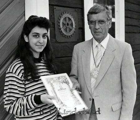 Kisa Rotary Premieutdelning
raja
Utdelning av utmärkelse på Bygdegården i Kisa

raja
Baharak Djajarmizadeh och Karl-Erik Everkand
Källa: Pär Kronström

Nyckelord: Rotary Kisa
