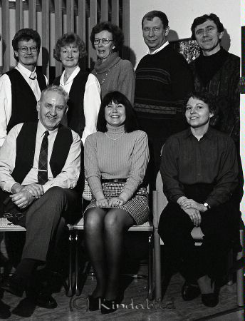 Sydved Kisa
raja
Personalfotografi  

raja
Främre raden fr vänster: Bertil Carlfors, Gudrid Hansen,
Bakre raden fr vänster: Gunilla Jonsson, Carina Rydin, Kerstin Björk, Bengt Alvin och Christer Johansson, 
Källa: Gerd Pettersson

Nyckelord: Sydved Kisa