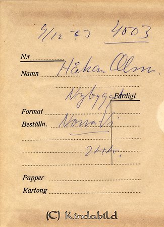 Håkan Olsson Nybygget Norra Vi
Nyckelord: Olsson Norra Vi