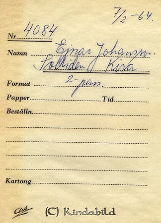 Einar Johansson Solliden Kisa
Nyckelord: Johansson Kisa