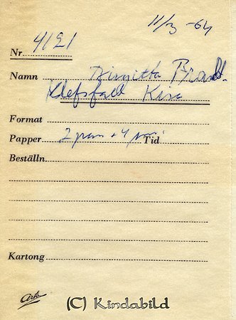 Birgitta Brandt Klefsfall Kisa
Nyckelord: Brandt Kisa