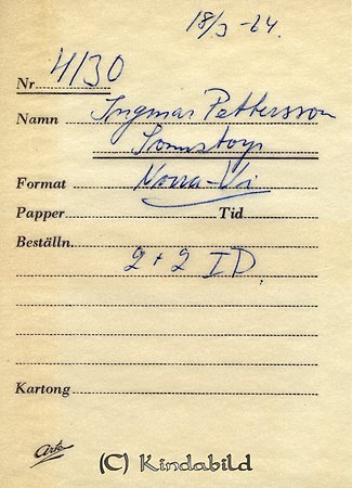 Ingmar Pettersson Somstorp Norra Vi
Nyckelord: Pettersson Norra Vi