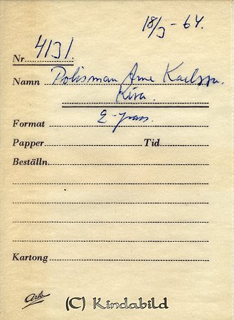Polisman Arne Karlsson Kisa
Nyckelord: Karlsson Kisa