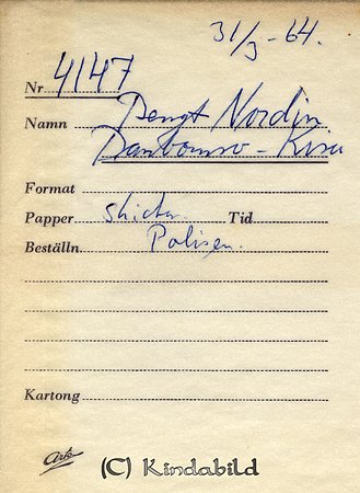 Bengt Nordin Danbomsväg Kisa
Nyckelord: Nordin Kisa