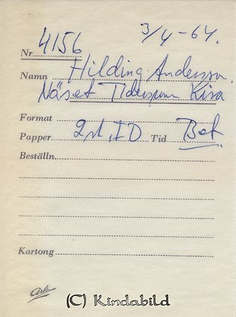 Hilding Andersson Näset Tidersrum Kisa
Nyckelord: Andersson Tidersrum