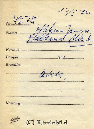 Håkan Jonsson Hallerna Ulrika
Nyckelord: Jonsson Ulrika