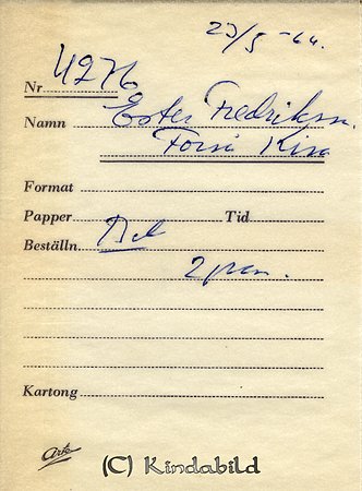 Ester Fredriksson Forså Kisa
Nyckelord: Fredriksson Kisa