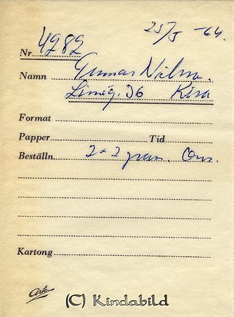 Gunnar Nilsson Linégatan 36 Kisa
Nyckelord: Nilsson Kisa