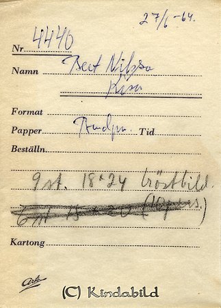 Bert Nilsson Kisa
Nyckelord: Nilsson Kisa