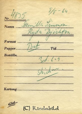 Gunilla Simonsson Ryda Björkfors
Nyckelord: Simonsson Björkfors