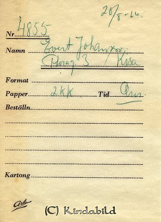 Evert Johansson Floragatan 3 Kisa
Nyckelord: Johansson Kisa