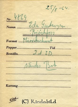 Eda Gustavsson Missionshuset Björkfors
Nyckelord: Gustavsson Björkfors