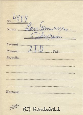 Lars Gunnarsson Tidersrum
Nyckelord: Gunnarsson Tidersrum