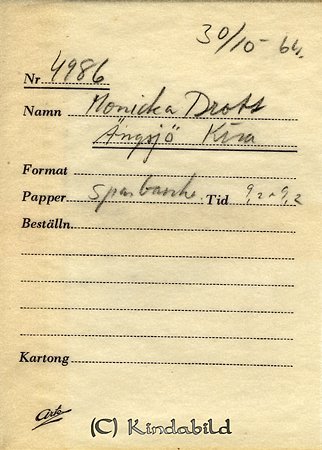 Monika Drott Ängsjö Kisa
Nyckelord: Drott Kisa