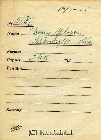 Bruno Nilsson Grönedegatan 41 Kisa
Nyckelord: Nilsson Kisa