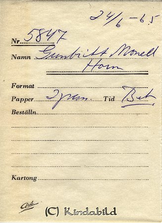 Gunbritt Monell Horn
Nyckelord: Monell Horn