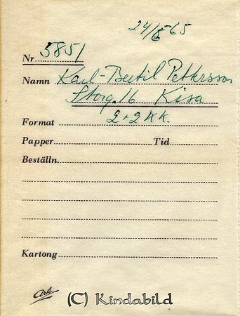 Karl-Bertil Pettersson Storgatan 16 Kisa
Nyckelord: Pettersson Kisa