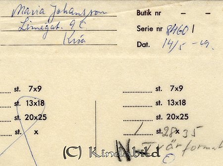 Maria Johansson Linnégatan 9 C Kisa
Nyckelord: Johansson Kisa