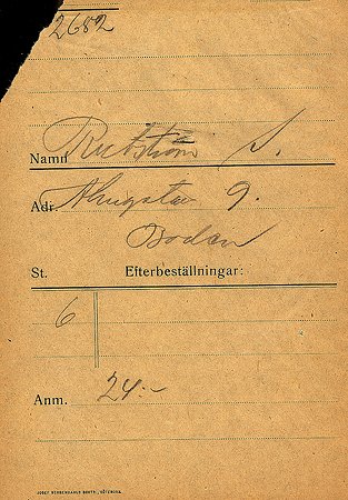 Rutström S Almgatan 9 Boden
Nyckelord: Rutström Boden