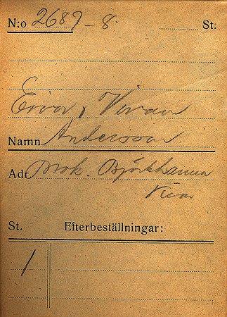 Eivor och Vivan Andersson Brokullen Björkhamra Kisa
Nyckelord: Andersson Kisa