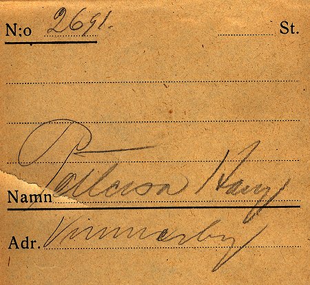 Harry Pettersson Vimmerby
Nyckelord: Pettersson Vimmerby