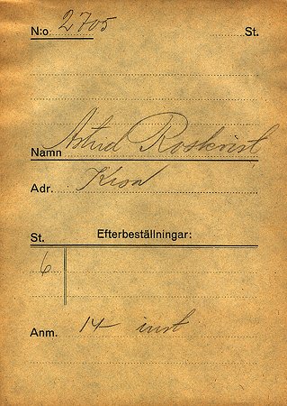 Astrid Roskvist Kisa
Nyckelord: Roskvist Kisa