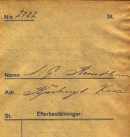 A G Rundbom Bjärkeryd Kisa
Nyckelord: Rundbom Kisa