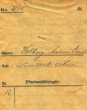 Valborg Malmström Lasarettet Kisa
Nyckelord: Malmström Kisa