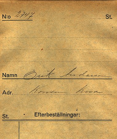 Erik Andersson Konsum Kisa
Nyckelord: Andersson Kisa