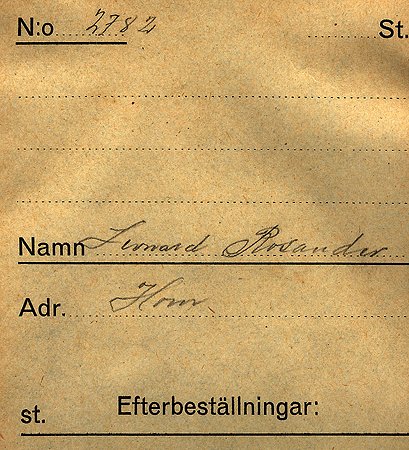 Leonard Rosander Horn
Nyckelord: Rosander Horn